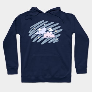 kawaii clouds Hoodie